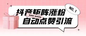 外面收费3988斗音矩阵涨粉挂机项目，自动涨粉轻松变现【涨粉脚本+账号回收】-副业吧创业