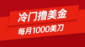 冷门撸美金项目：只需无脑发帖子，每月 1000 刀，小白轻松掌握-副业吧创业