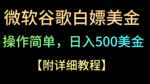 微软谷歌项目3.0，轻松日赚500+美金，操作简单，小白也可轻松入手！-副业吧创业