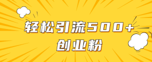 全新赛道，快速生成抖音爆款视频，轻松引流500+创业粉-副业吧创业